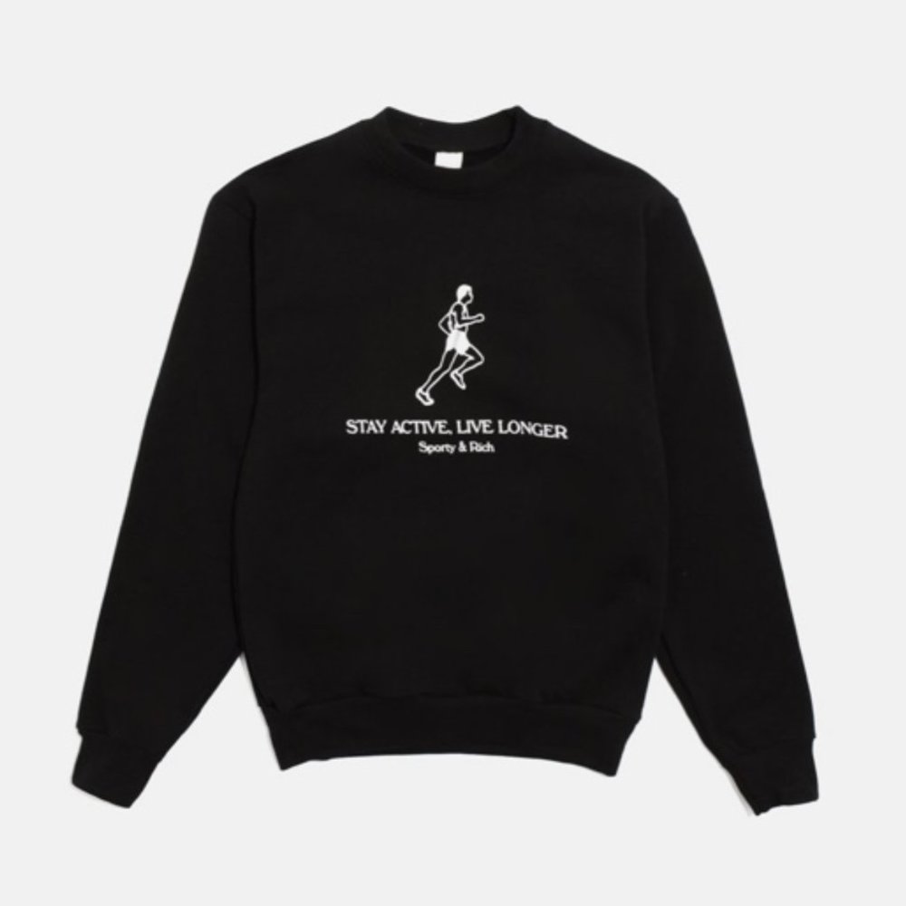 NEW Sporty & Rich Crewneck Sweatshirt - Picture 2 of 4